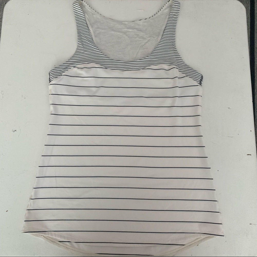 Lululemon stripped active wear shirt